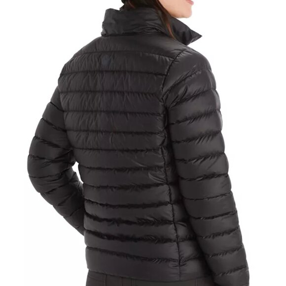 Marmot Black Quilted Duck Down Women's Highlander Jacket puffer women size MM - Picture 8 of 8